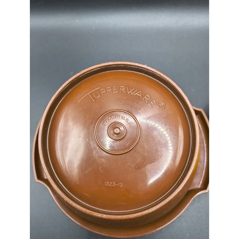 Vintage Tupperware Snack Bowls With Lids  1970s USED Made In USA 10oz MISMATCHED